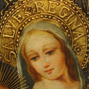 Virgin Mary Original Oil Painting - Madona del Saber by Mendoza