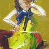 Woman Playing the Cello by Koets