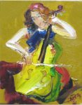 Woman Playing the Cello by Koets