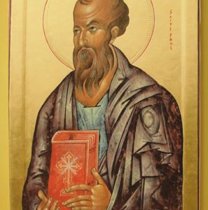 St. Paul, Hand-Painted Icon on Canvas